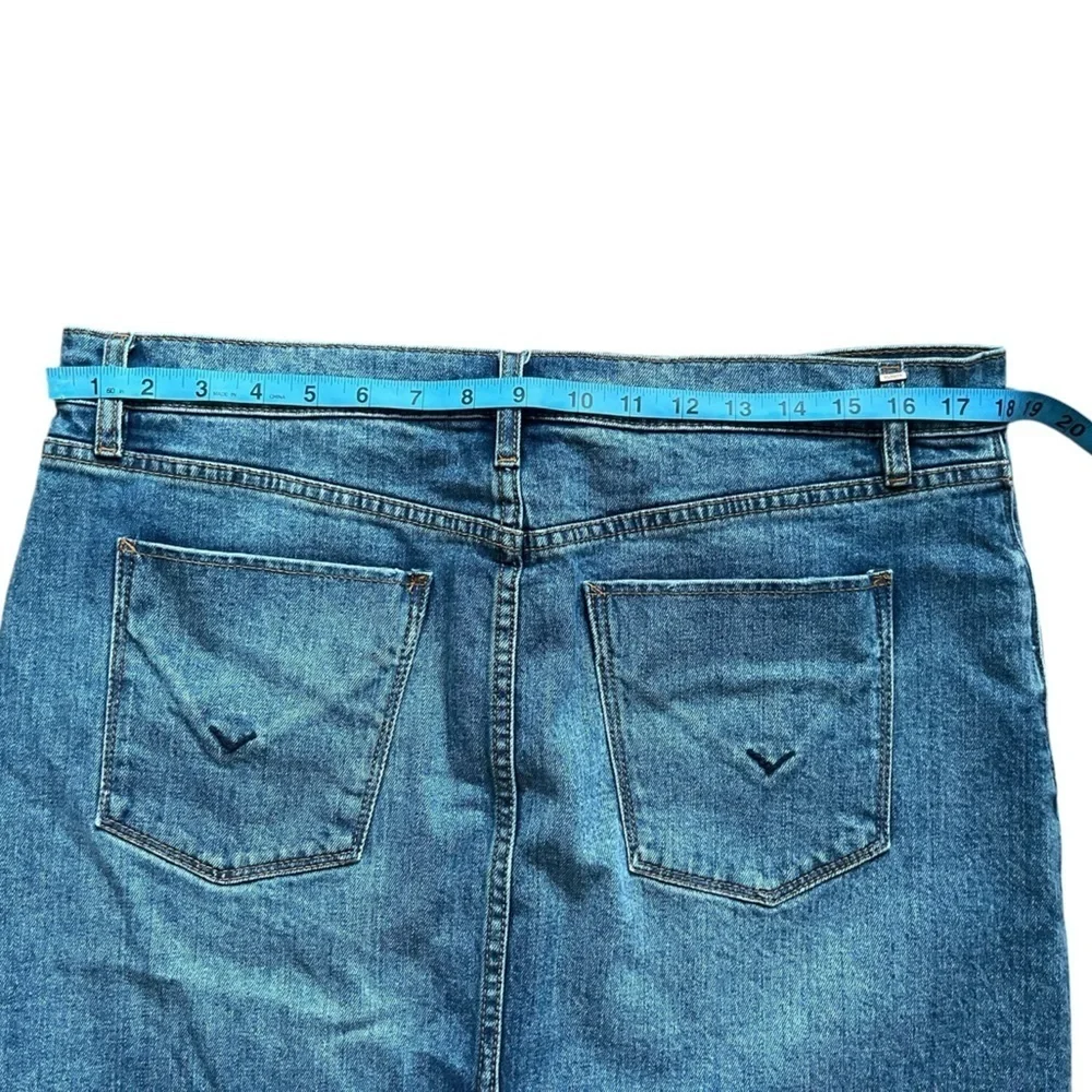 HUDSON Lulu Blue Denim Zip Fly 5 Pocket Jean Skirt size 32